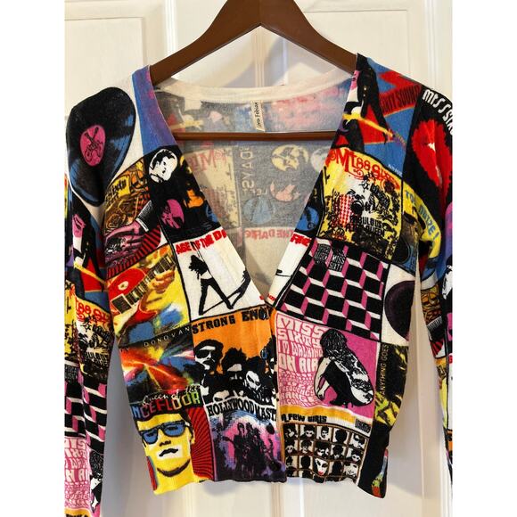 Miss Sixty Lora Febian Graphic Cardigan Sweater - Picture 5 of 5